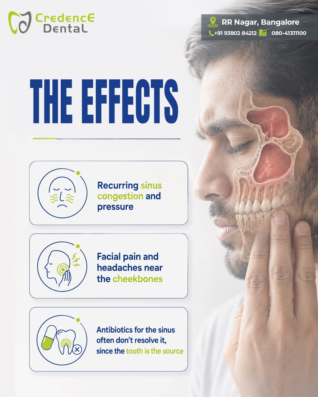 The effects: when sinus trouble starts in a tooth
